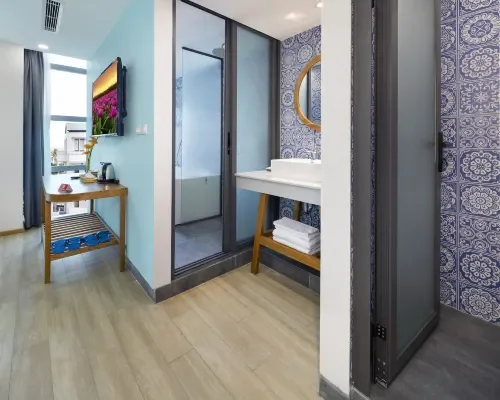 Phòng tắm tại Prime New Hotel Nha Trang