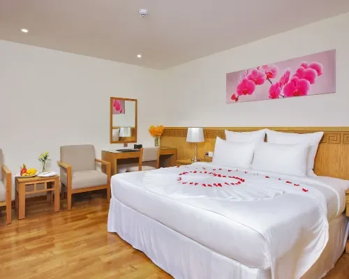 Phòng nghỉ tại Rosaka Nha Trang Hotel