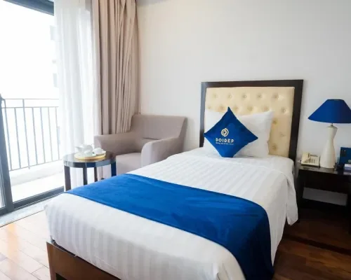 Phòng giường đôi có ban công tại Sandals Island Hotel Nha Trang
