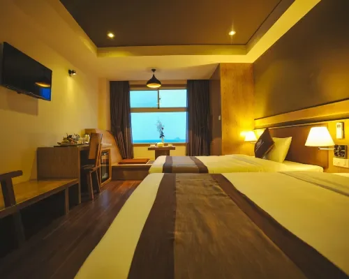 Phòng giường đôi hướng biển tại Seasing Boutique Hotel Nha Trang