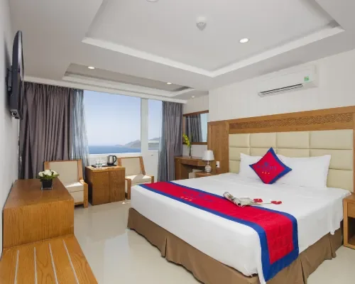 Phòng giường đôi nhìn ra thành phố tại Sun City Hotel Nha Trang