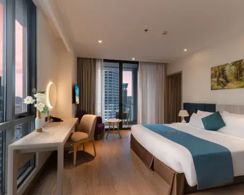 Phòng nghỉ tại The Art Nest Hotel Nha Trang – góc 2