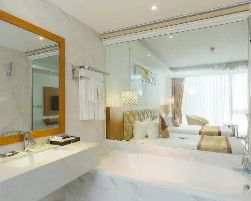 Phòng tắm tại TND Hotel Nha Trang