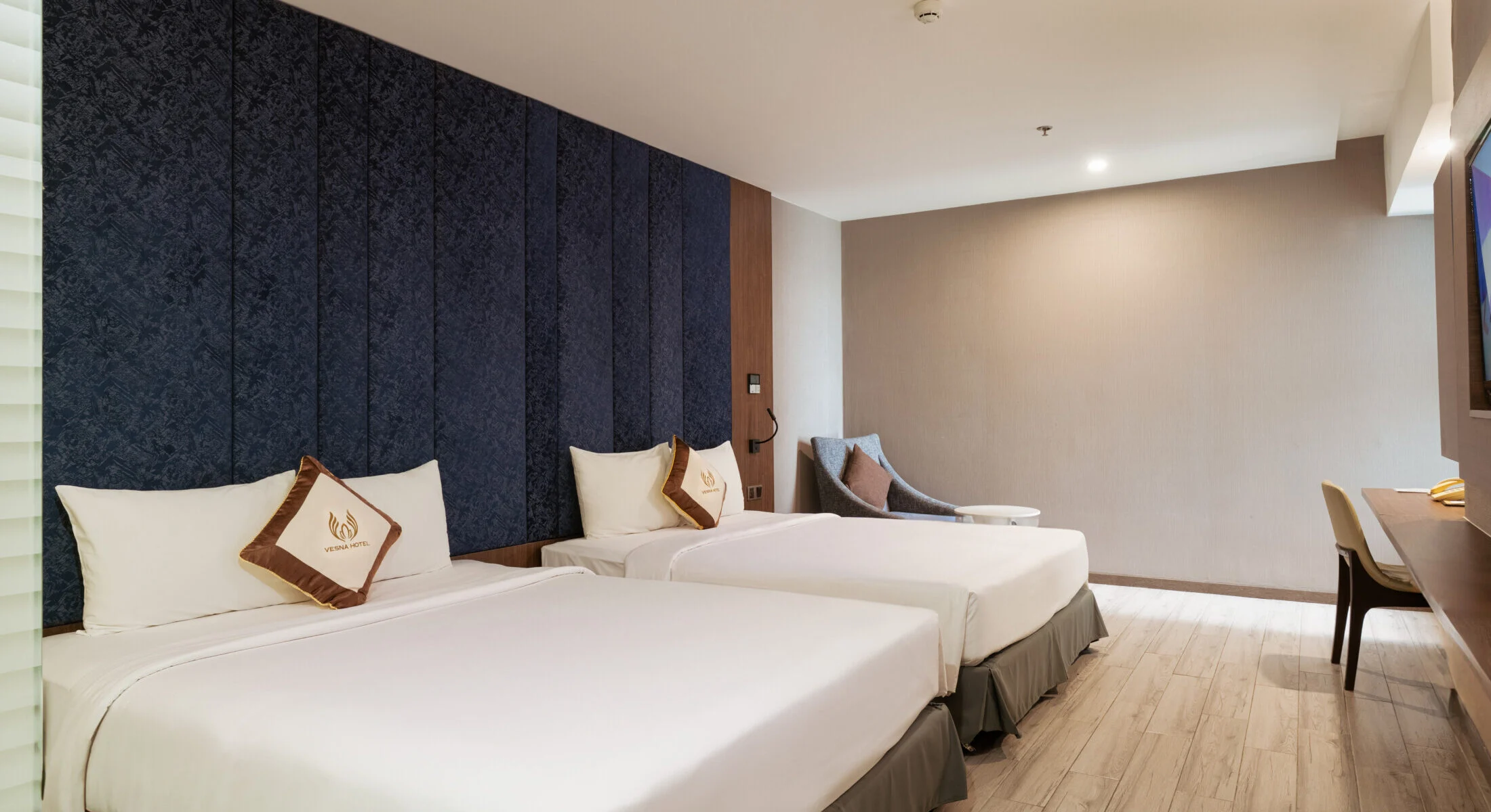 Phòng nghỉ tại Vesna Hotel Nha Trang – góc 2