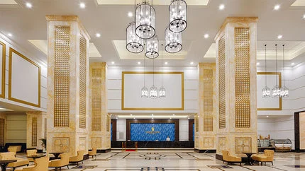 Sảnh và khu đón khách tại Vinpearl Beachfront Nha Trang
