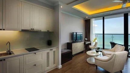 Phòng nghỉ tại Vinpearl Beachfront Nha Trang – góc 6