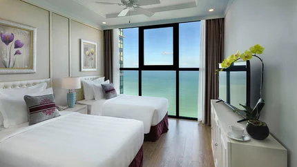 Phòng nghỉ tại Vinpearl Beachfront Nha Trang – góc 10