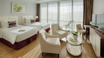 Phòng nghỉ tại Vinpearl Beachfront Nha Trang – góc 2