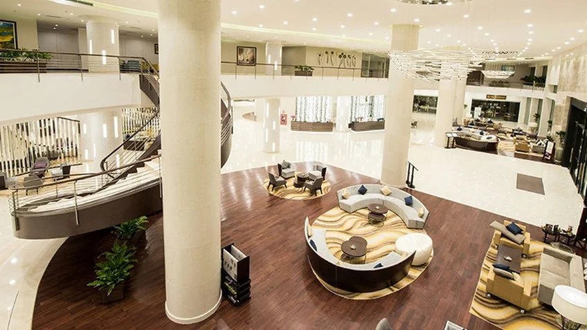 Sảnh và khu đón khách tại Vinpearl Resort & Spa Nha Trang Bay