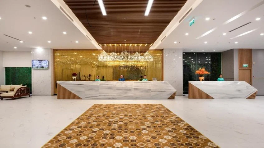Sảnh và khu đón khách tại Virgo Hotel Nha Trang