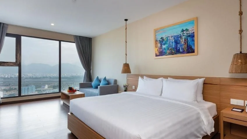 Phòng nghỉ tại Virgo Hotel Nha Trang – góc 3