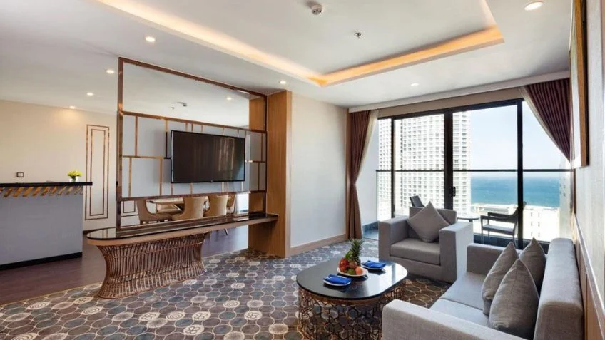 Phòng nghỉ tại Virgo Hotel Nha Trang – góc 5