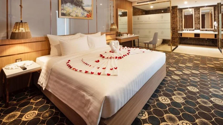 Phòng nghỉ tại Virgo Hotel Nha Trang – góc 6