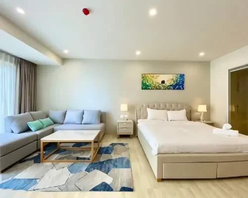 Phòng nghỉ tại Wise Stay Gold Coast Nha Trang – góc 5