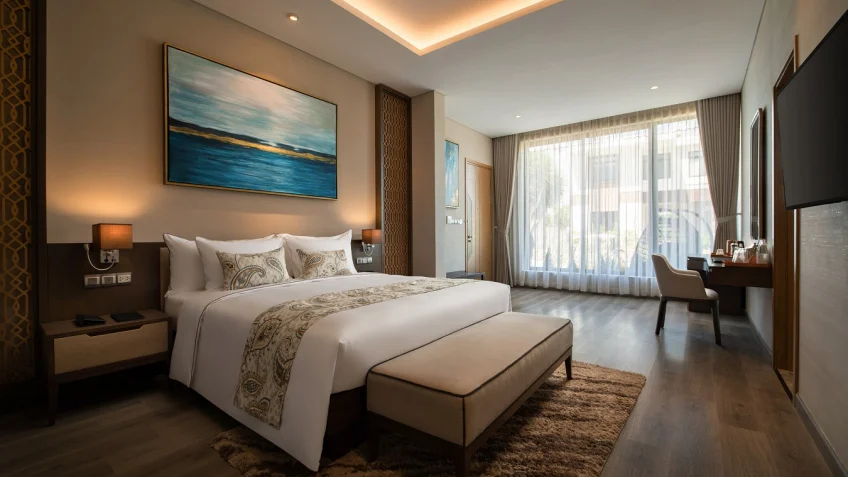 Phòng nghỉ tại Wyndham Grand KN Paradise Cam Ranh – góc 8