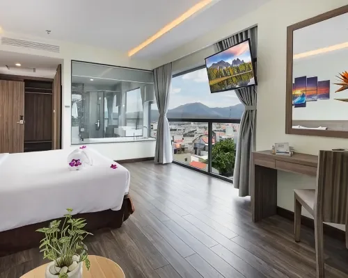 Phòng nghỉ tại Xavia Hotel Nha Trang – góc 3