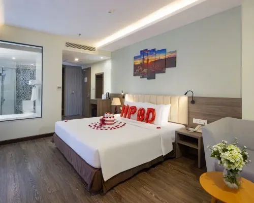 Phòng nghỉ tại Xavia Hotel Nha Trang – góc 2