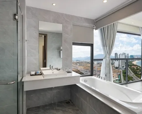 Phòng tắm tại Xavia Hotel Nha Trang