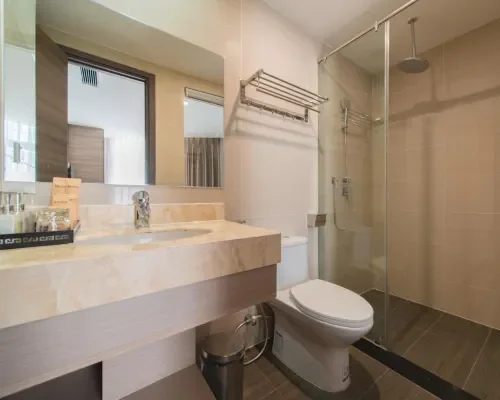 Phòng tắm tại Zenia Boutique Hotel Nha Trang