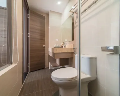 Phòng tắm tại Zenia Boutique Hotel Nha Trang