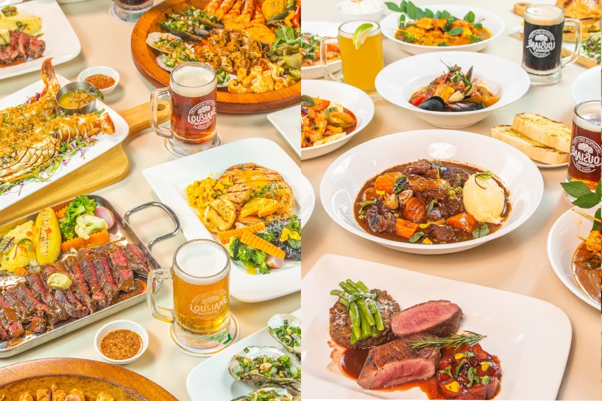Các món ăn trong thực đơn Louissiane Brewhouse